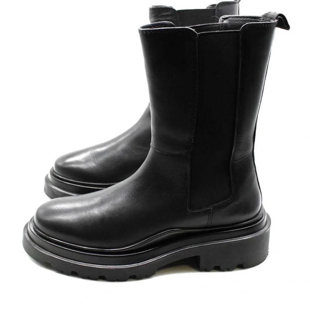 Aqua Black Ankle Boots - Picture 6 of 14